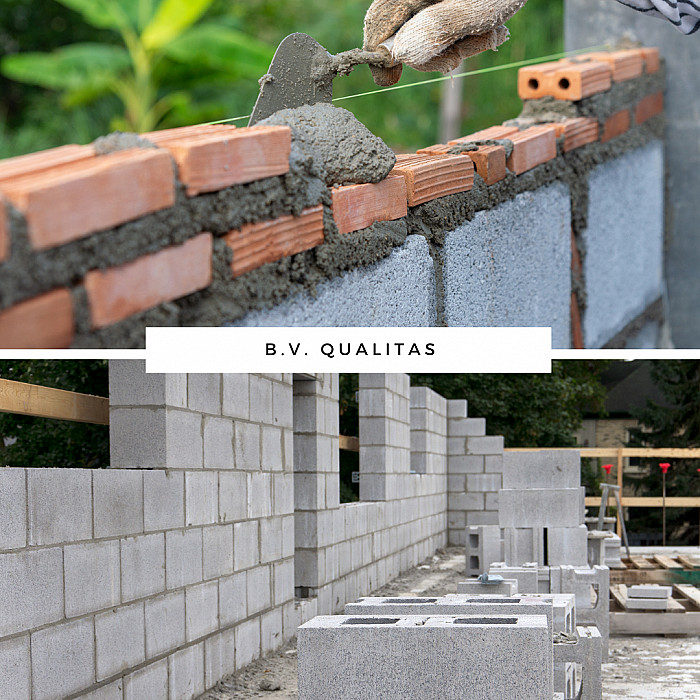 ruwbouw, grondwerken, fundering, nivellering, drainage, metselwerk, dragende muren, betonnen vloerplaat, algemene bouwwerken