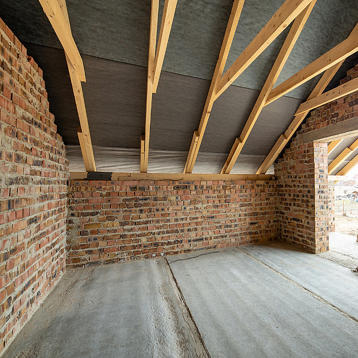 ruwbouw, funderingen, dragende muren, betonvloer, steunbalken, dakstructuur, metselwerk, structuur