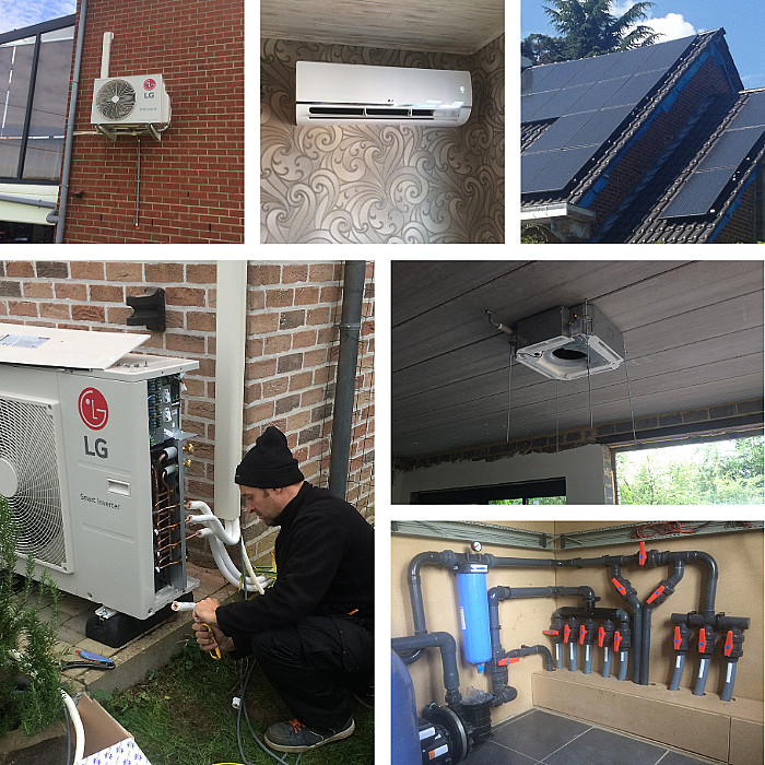 climatisation, énergie durable, photovoltaïque, panneaux solaires, ventilation, pompe à chaleur