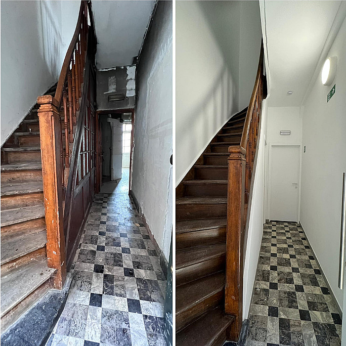 Transformation, configuration, pièce, cloison, cloisonnage, aménagement intérieur, grenier