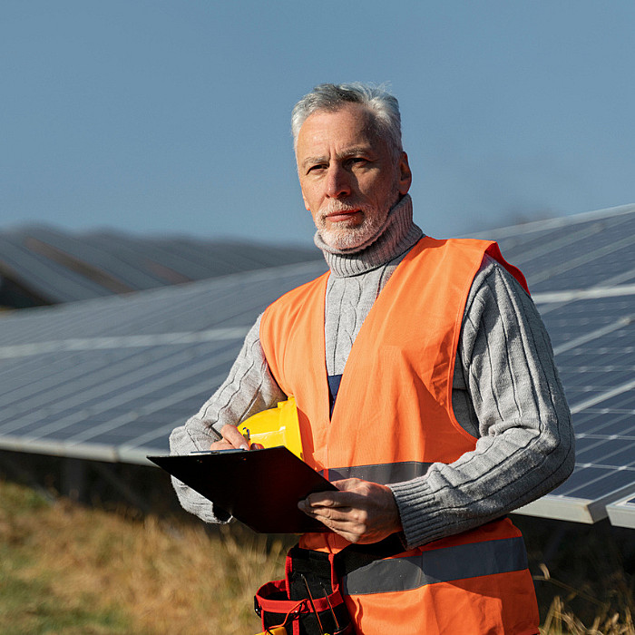 énergie solaire entreprise, installation photovoltaïque industrie, rendement
                  solaire entreprise, autoconsommation entreprise, énergie renouvelable, installation
                  solaire commerciale, électricité, panneaux photovoltaïques