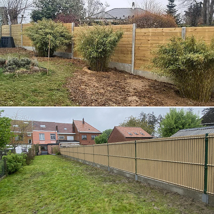 Panneaux composite, palissades, panneaux rigides, jardin