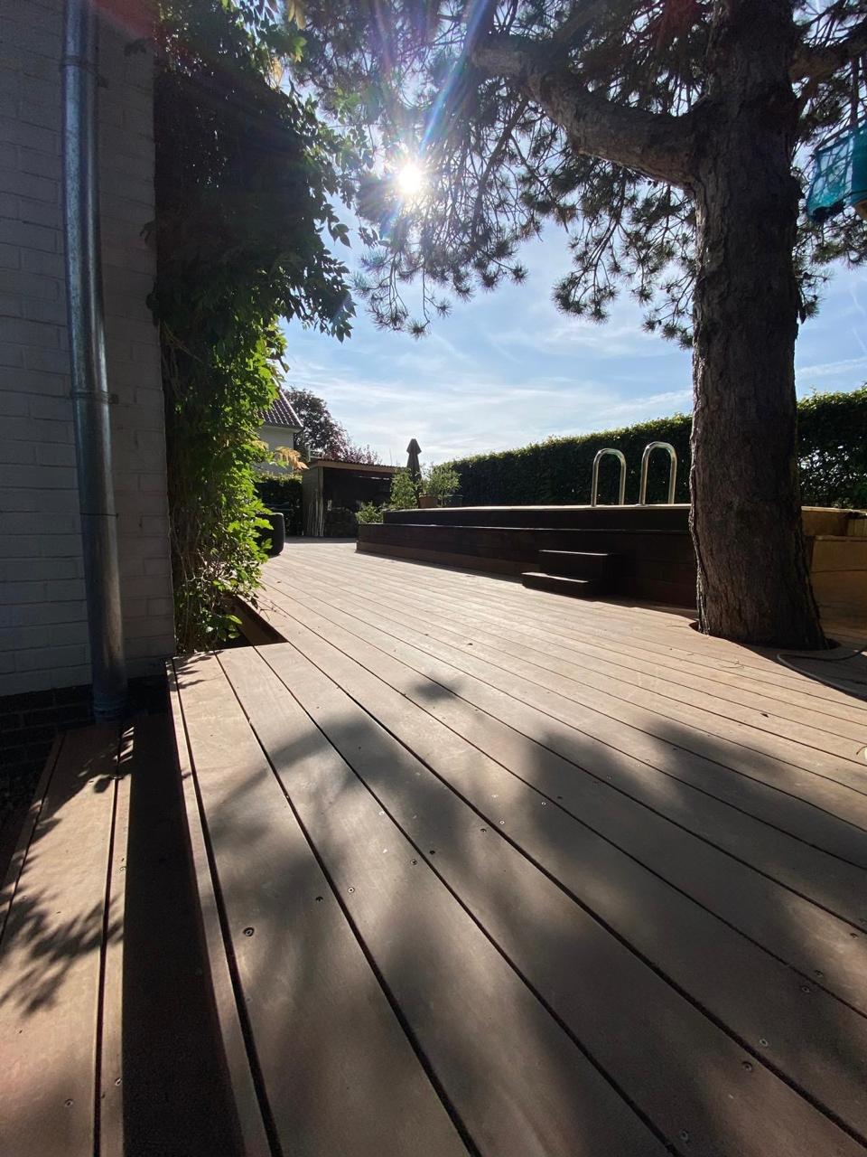 escaliers extérieurs, accès terrasse, nouvelle terrasse, jardin