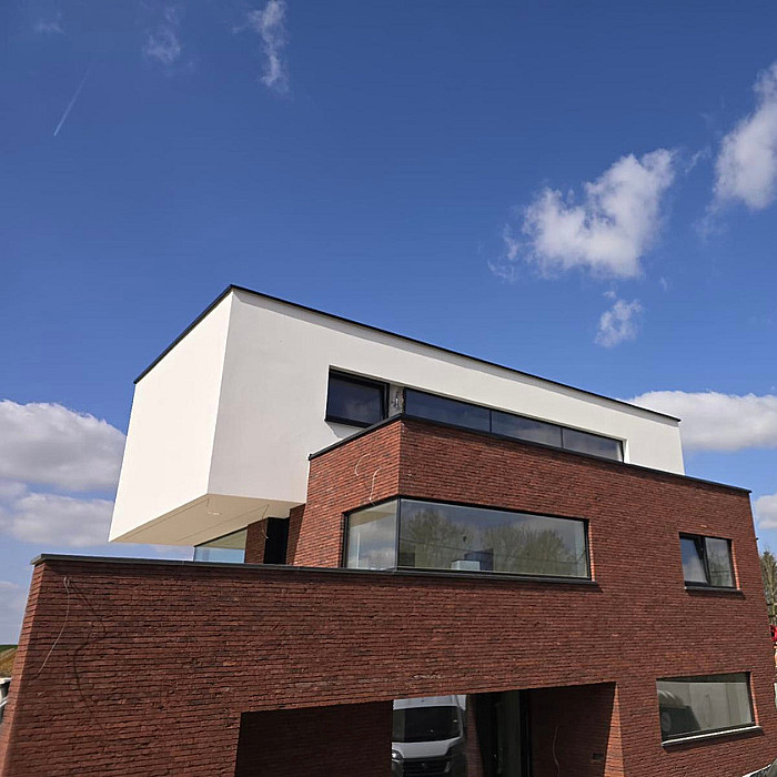 façade extérieure, parement de façade