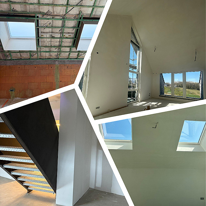 techniques de plafonnage, enduits, fissures, finitions, cloisons