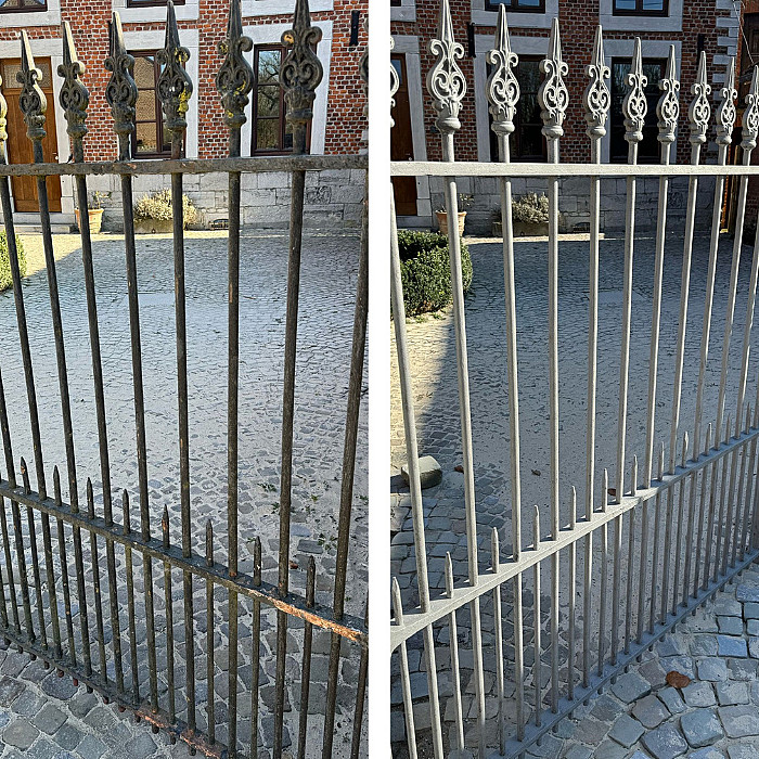 portails, jantes, pièces métalliques, carrosserie