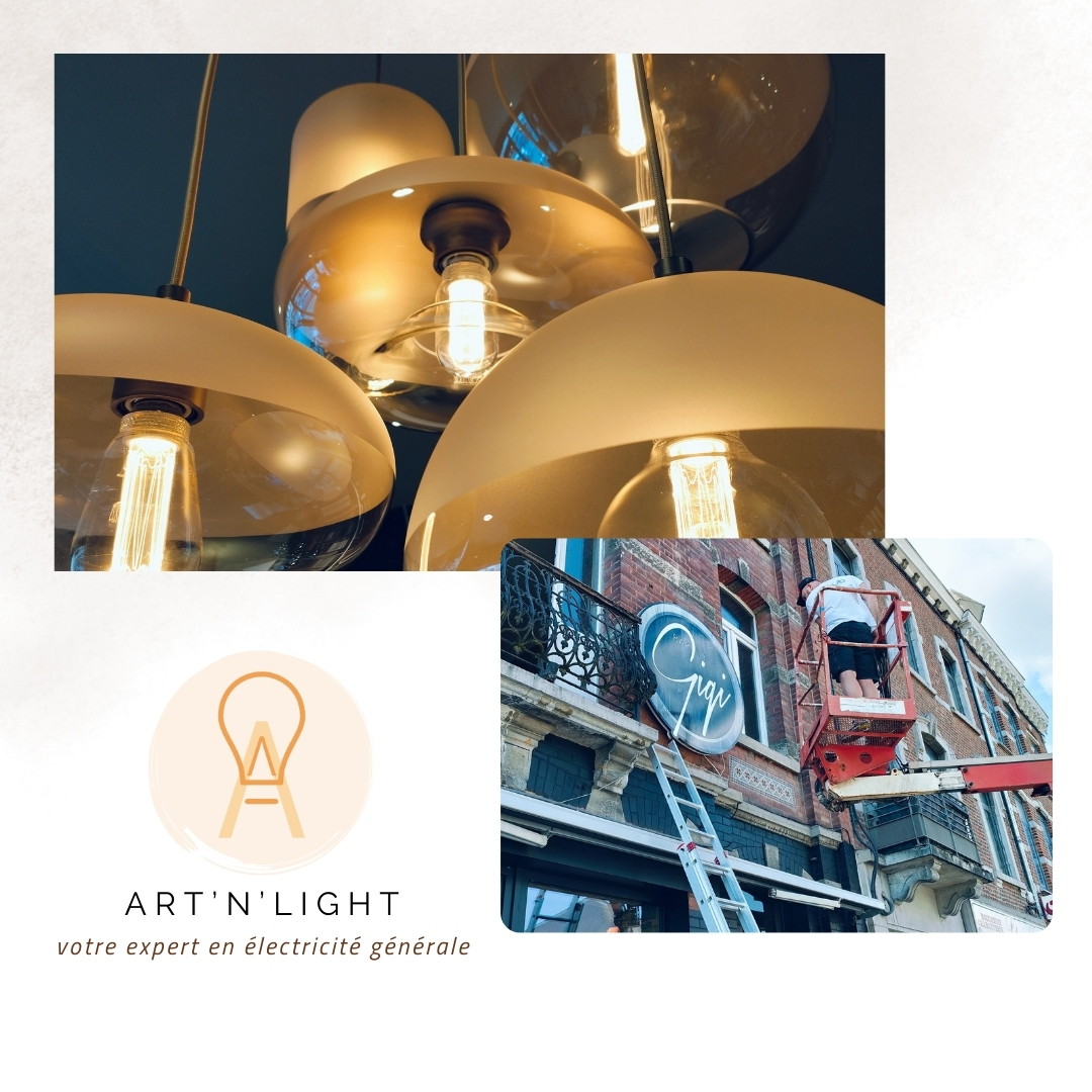 Art'n'Light, électricien, électricité générale, luminaires, éclairage intérieur, panneaux solaires, borne de recharge, Rochefort, Marche-en-Famenne, Wellin, province de Luxembourg