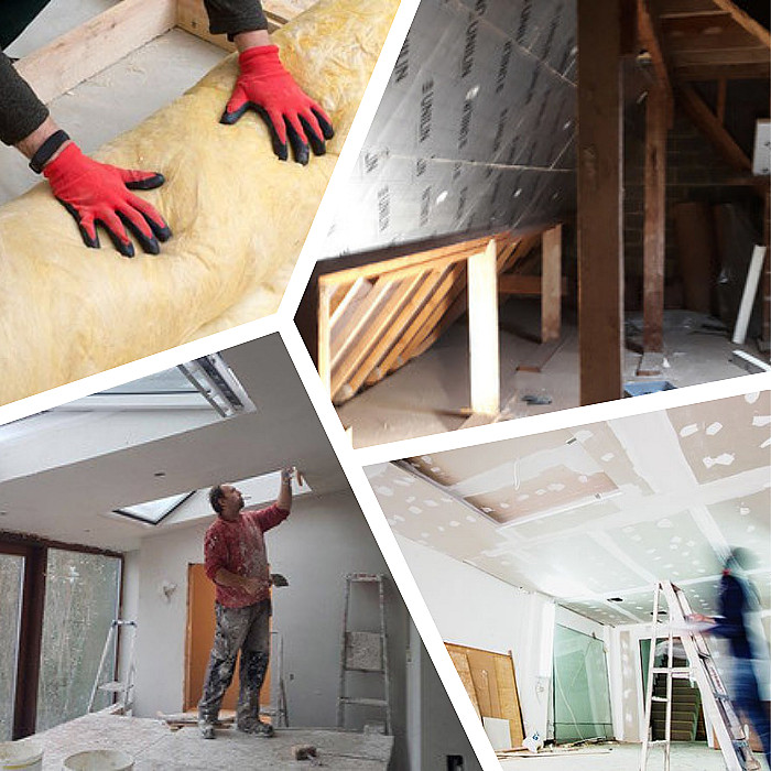 isolation, parquet, cloisons, Gyproc, peinture, rénovation intérieure