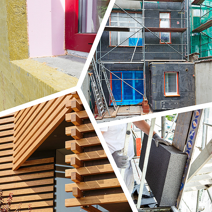 Façade, isolation, pose de bardage, ravalement de façade, rénovation extérieure, crépi