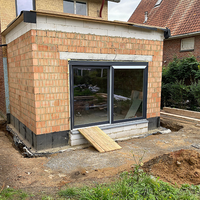 Annexe, extension, fondation, bâtiment existant