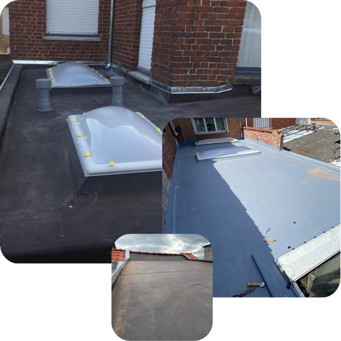Plateforme, toiture plate, isolation, epdm, roofing, bitume, protection toiture, étanchéité toiture