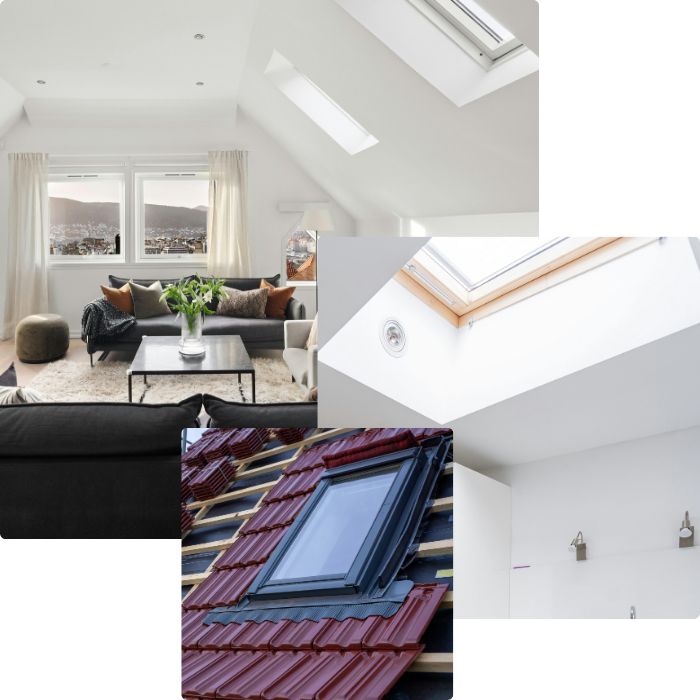 Aménagement grenier, combles, cloisons, Velux, fenêtres de toit