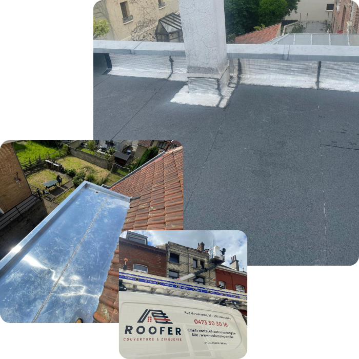 Toiture plate, plateforme, couvreur, epdm, roofing, derbigum, membrane, étanchéité