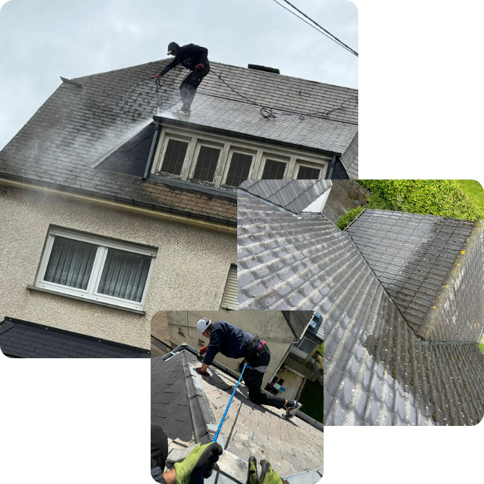 peinture étanche, toit, anti mousse, toiture propre, enlever mousse toiture