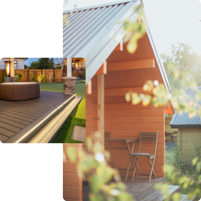 Carports bios, bardages bois, terrasse bois, aménagement extérieur, menuiserie