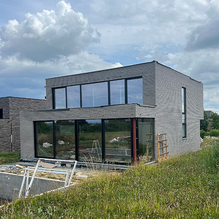 Pose, placement, nouvelle construction, livraison, vitrage, fenêtres