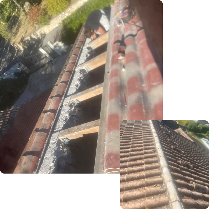 Couvreur, toiture, réfection, réparation, charpente, tuile ardoise, linteaux, pare vapeur, rénovation, zinguerie