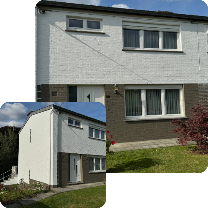 Façade, crépi, rénovaiton façade, ravalement, peinture extérieure, pignon, fissure façade, cimentage, 