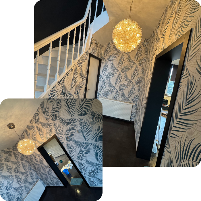 Tapisserie, décoration, papier peint, mural, décoration murale, transformation, style, motifs