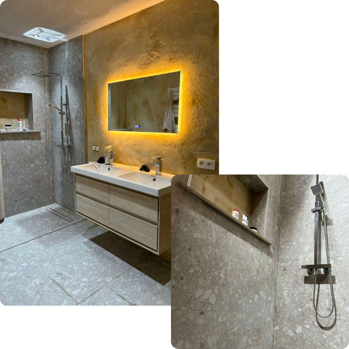 Rénovation, salle de bain, sanitaire, salle d'eau, travaux rénovation, plomberie, carrelage, tuyauterie,