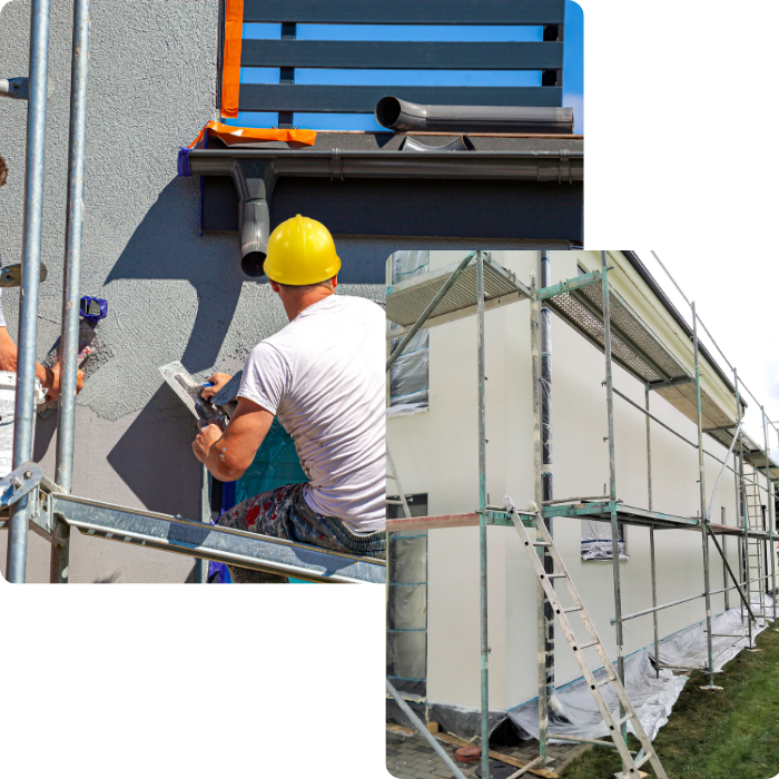 façade, crépi, peinture extérieure, cimentage, rénovation façade, ravalement
