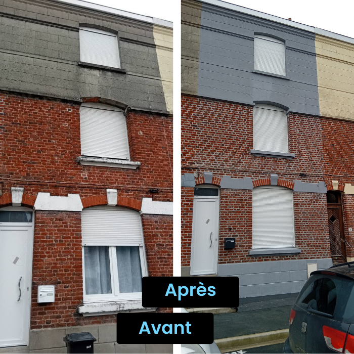 peinture façade, peinture extérieures, rénovaiton façade, Tollens, idrotop, peintre