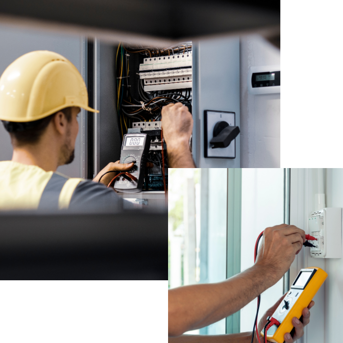 Tableaux électriques, raccordements, câbles, inspection, sécurité électrique