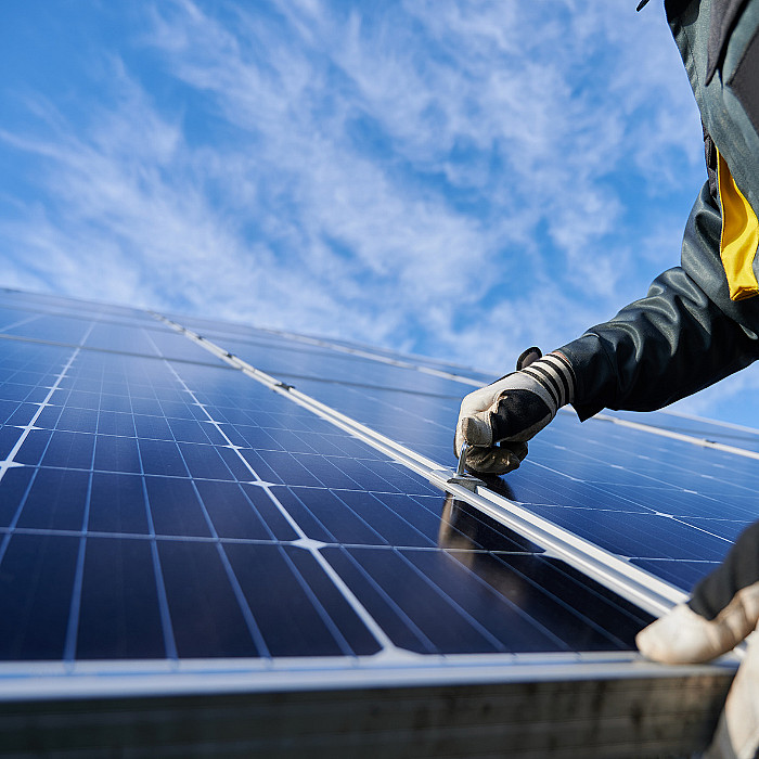 Installation, électricité, énergie durable, production électrique, photovoltaïque