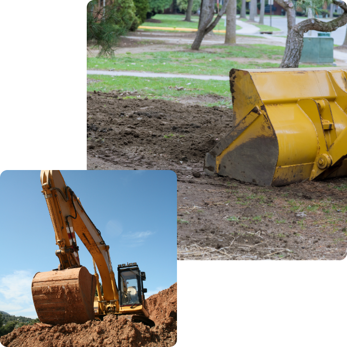 terrassement, aplanissement, terrain, nivellement, travaux, aménagement extérieur