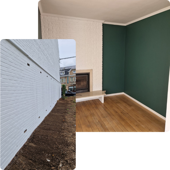 Peintre, peinture, intérieure, extérieure, enduit, pinceau, rénovation, mise en peinture