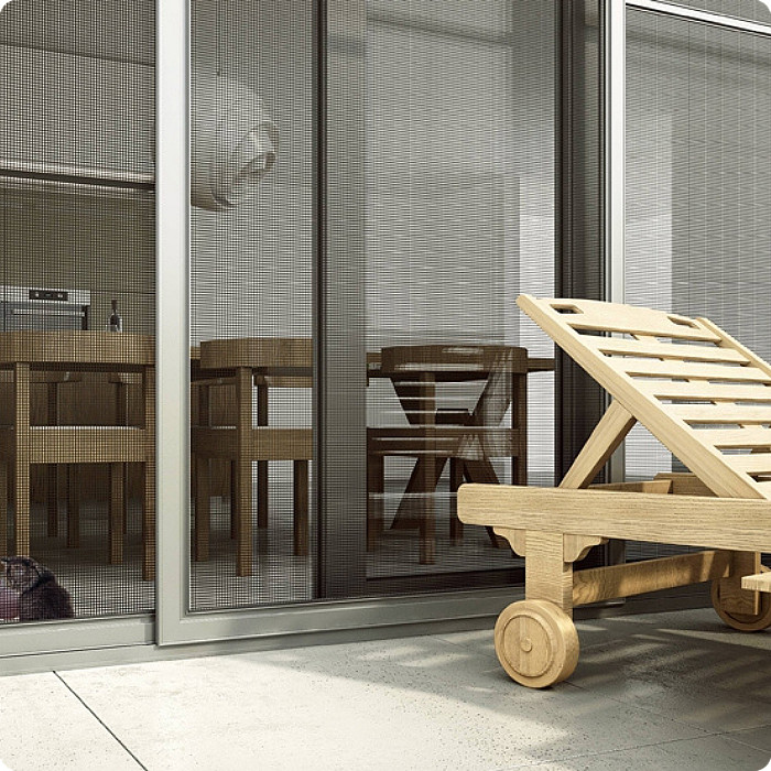 Pose, installation, moustiquaire coulissante, sur mesure, coloris