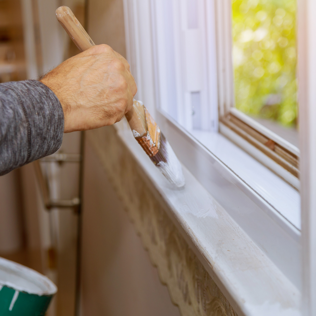 Peinture, châssis, peinture extérieure, boieserie, menuiserie extérieure, nouvelle peinture, rénovation