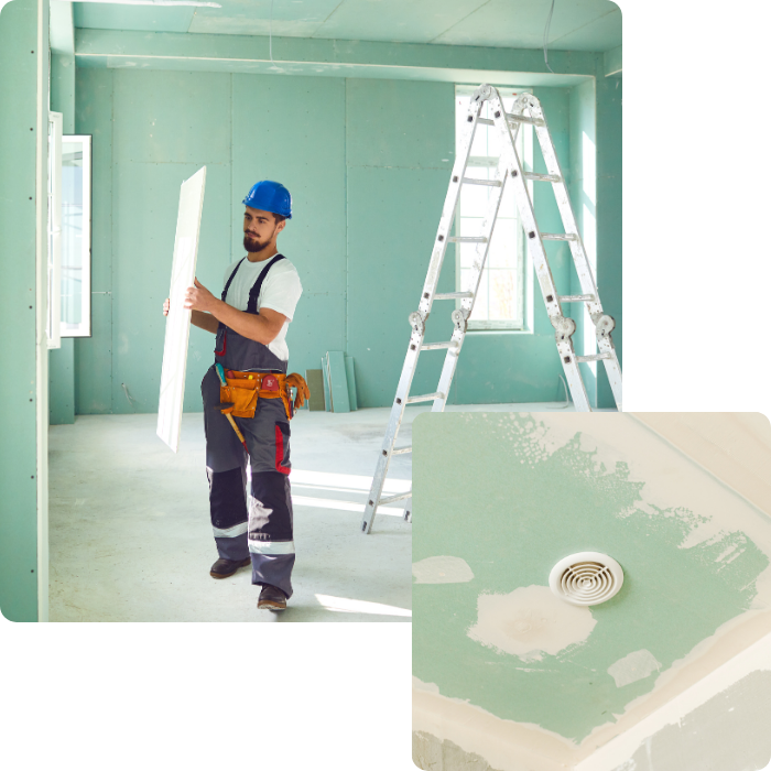 plaquiste, plaque de plâtre, cloisons, faux plafonds, isolation, rénovation intérieur, murs