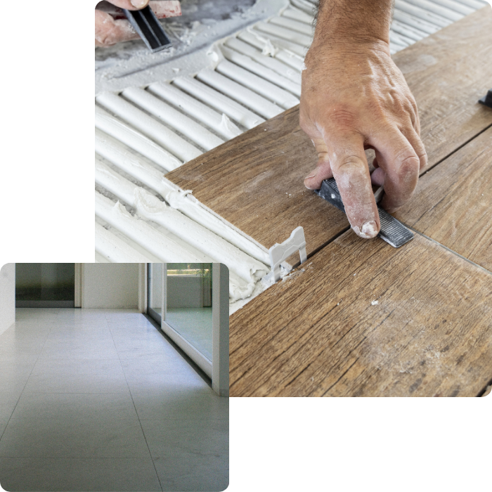 Poss, revêtement de sols, carrelage, carreleur, carreau, carreler, nouveau sol, grands formats, pettis format