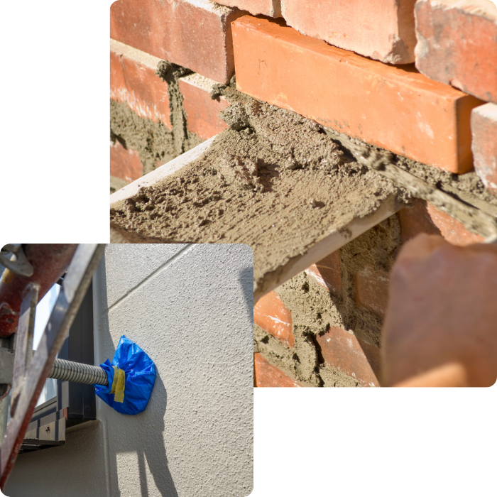 Jointures, façade, brique, pierre, rejointoiement, rejointoyage, rénovation façade