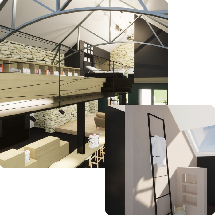 modulable, propositions, résultat, budget, texture, couleurs, aménagements, créations