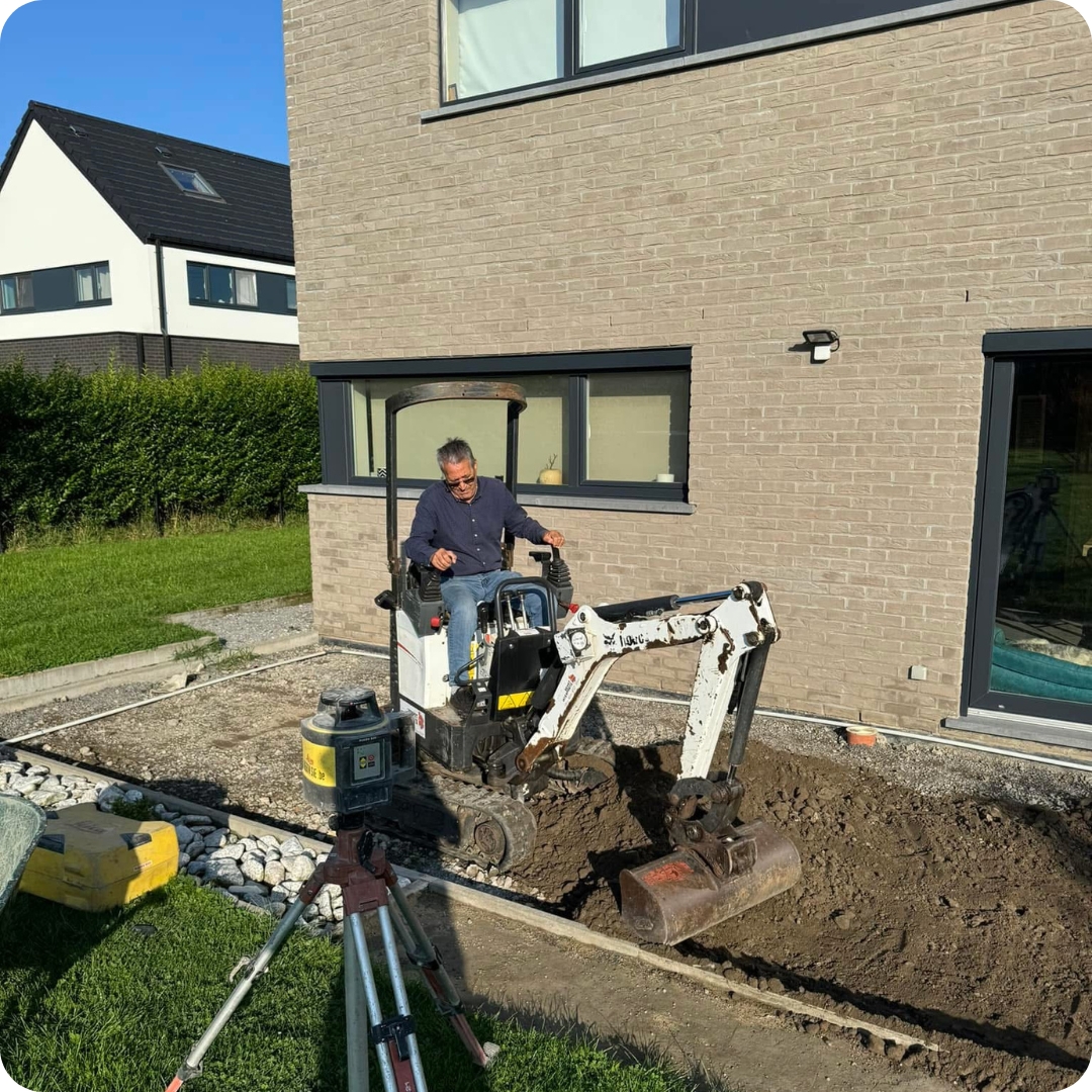 travaux de terrassement, terrasse, terrassement, nivellement, aménagement extérieur