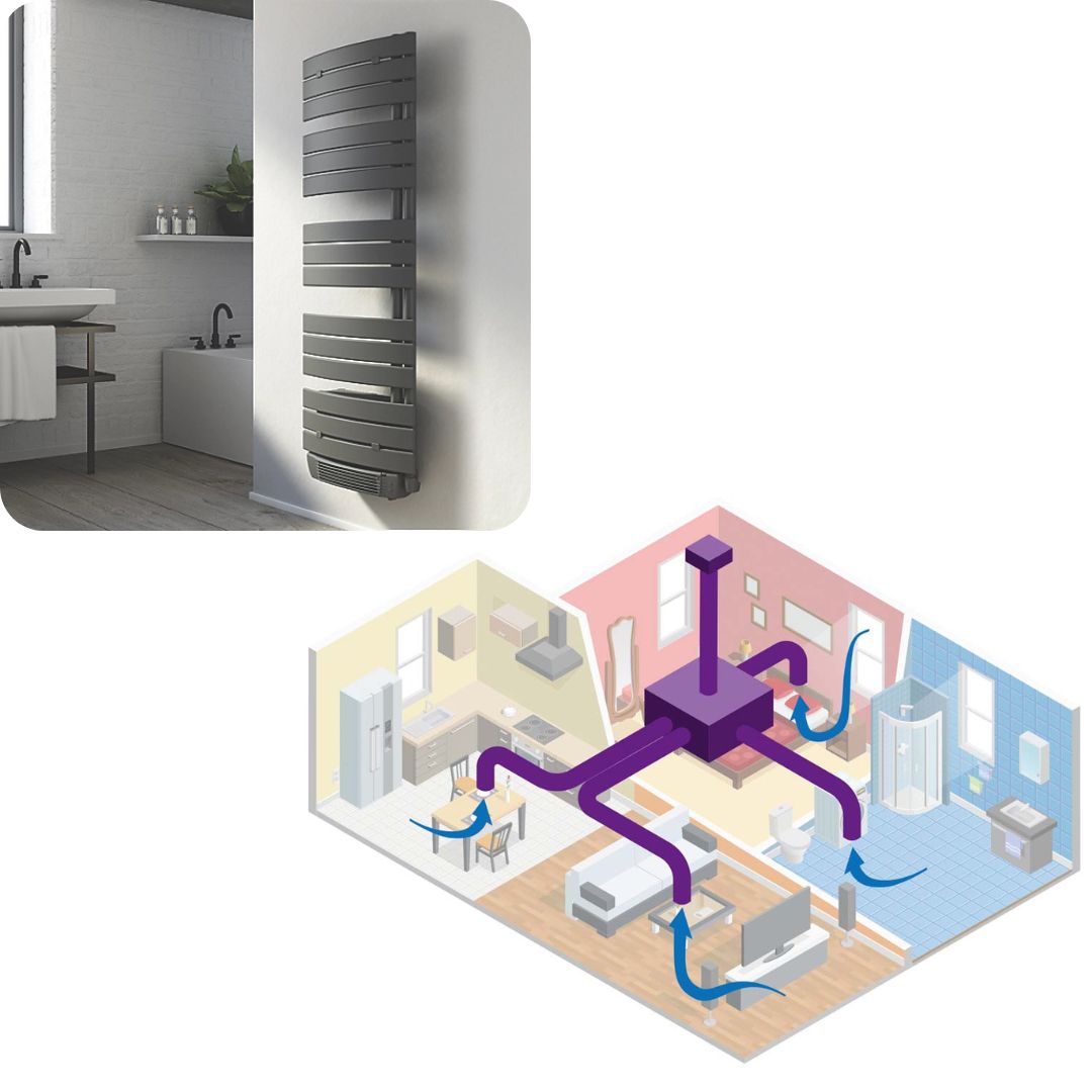 radiateur, chauffage, appareils, pose, installateur, séche serviette, salle de bain