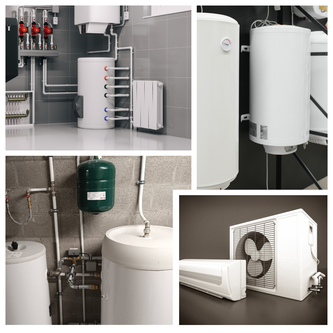 Eau chaude, Sanitaire, Pompe à chaleur, Air-eau