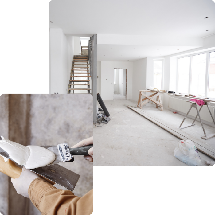 enduit, murs, cloisons, parquet, rénovation, entreprise de rénovation, Airbnb, logement, maison