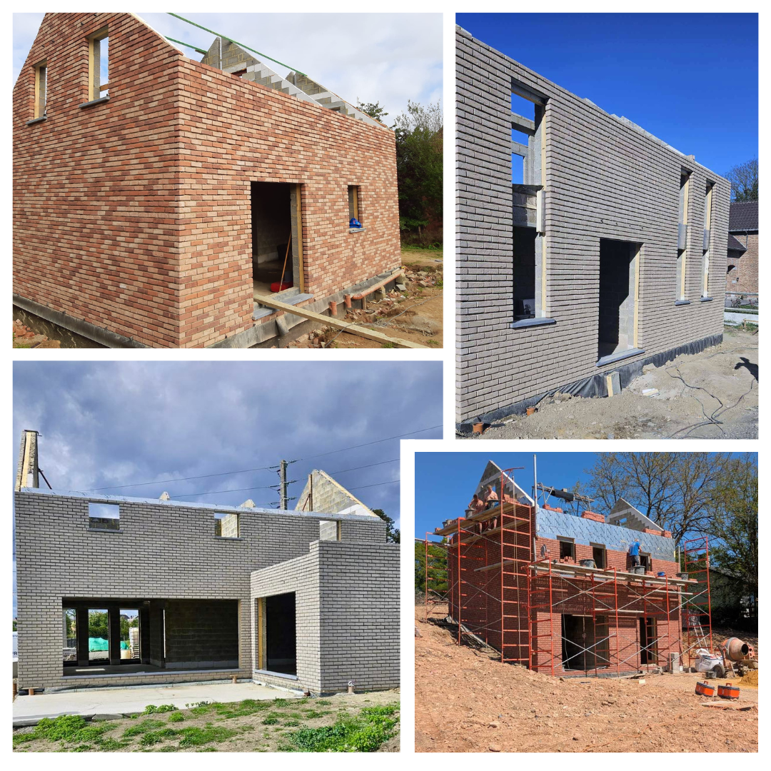 Philippeville, Fosses-la-Ville, Chantier, Bâtiments, Gros œuvre