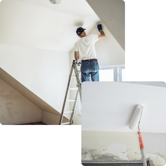 peinture, mise en peinture, peintre, pettis travaux, retouche peinture, murs, réchampir