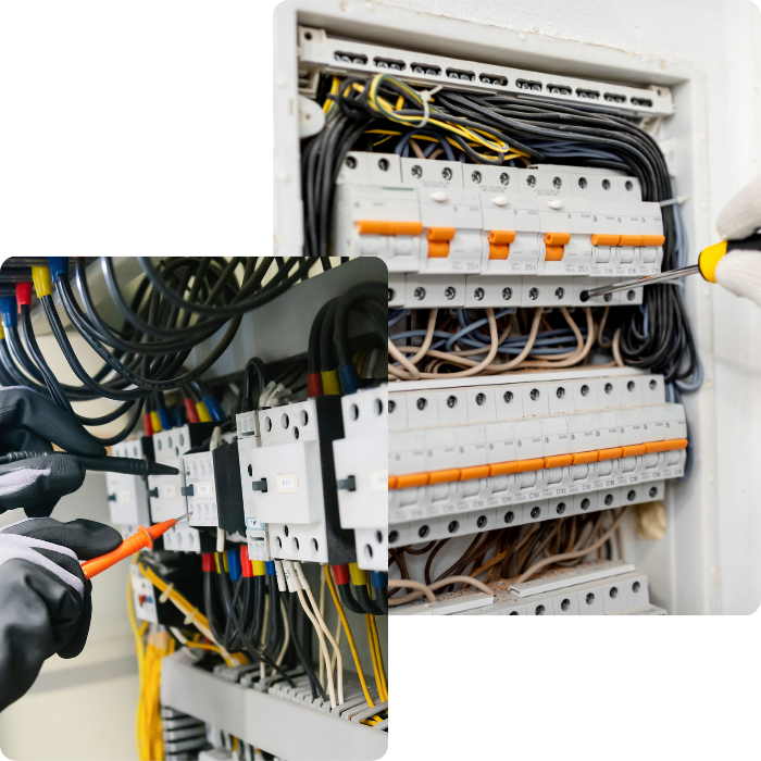 >elektrische systemen, residentiële circuits, elektriciteitswerken, nieuwe installaties