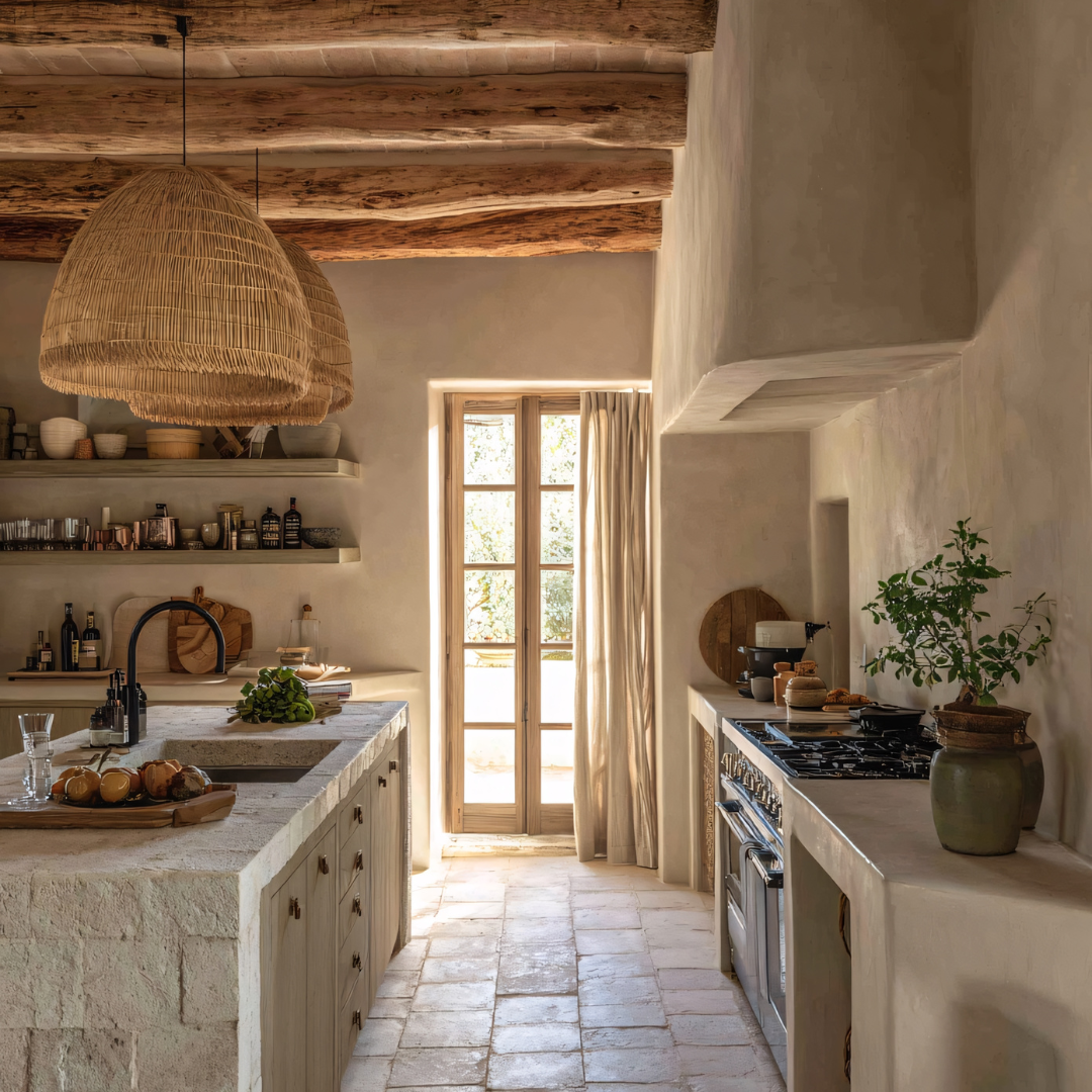 spots LED, éclairage indirect, confort contemporain, poutres apparentes