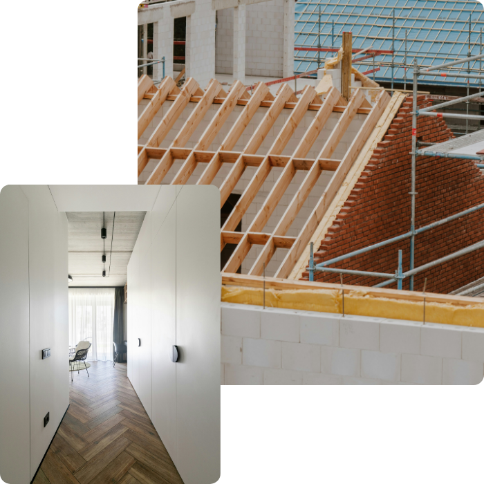 isolation, travaux de rénovation, terrasse, toiture, toit, aménagement extérieur, 
                    terrassement, pelleteuse, nivellement, terrain, construction, maison