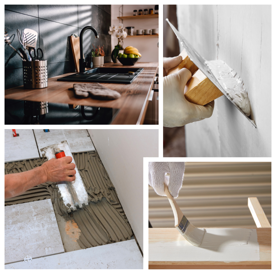 Nouvelle maison, Rénovation, murs et plafonds, aménagements intérieurs