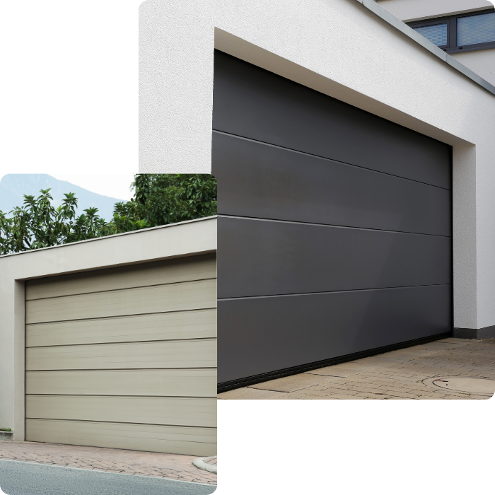 Portes, portes de garage, portes d'entrée, portes sectionnelles, automatisée, manuelle