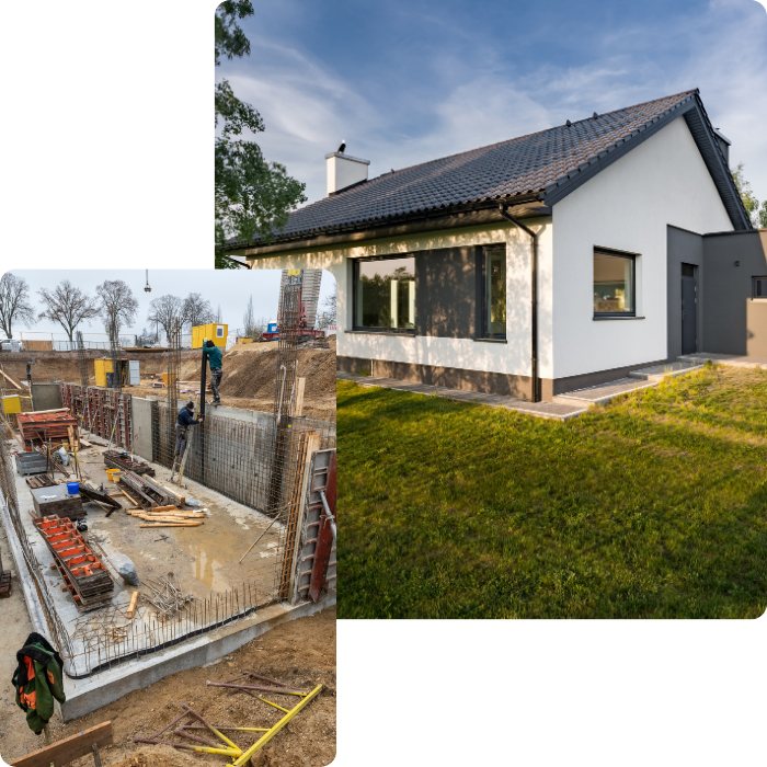 Gros oeuvre, murs porteurs, drainage, égouttage, réseau égouts, nouvelle construction, dallage de sol, construire