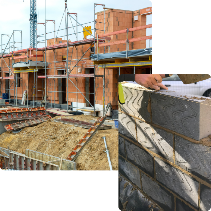 Maçon, maçonnerie, béton, terrassement, nivellement, terrain, murs porteurs, ciment, mortier