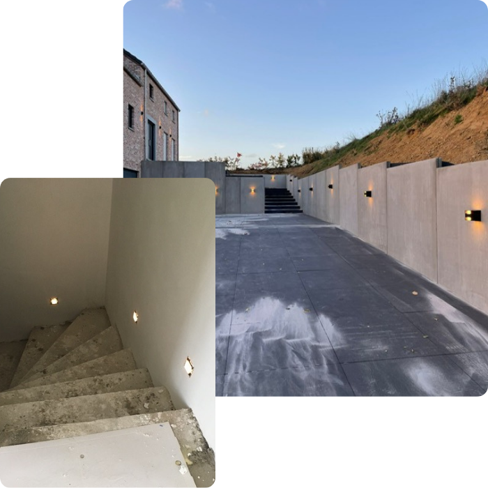 Eclairage, lumière, extérieur, intérieur, installaiton, placement, remplacement, escaliers